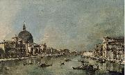 Francesco Guardi El Gran Canal con San Simeone Piccolo y Santa Luca painting